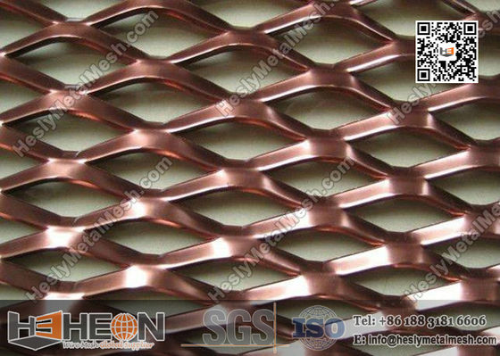 Chine Tôle d'aluminium déployée avec revêtement de couleur pour l'architecture des bâtiments fournisseur