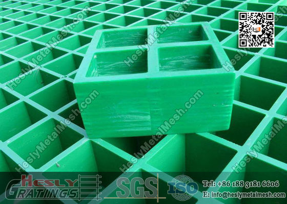 Chine 38mm THK Green Color Molded Fiberglass Grating -- certifié USCG fournisseur