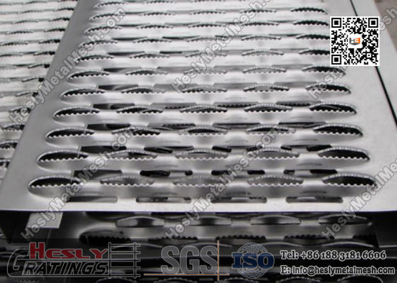 Chine Grille de sécurité en aluminium métallique avec surface dentelée. fournisseur