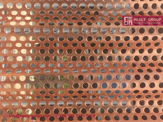 Chine Plaque métallique perforée en laiton avec trou en diamant. fournisseur