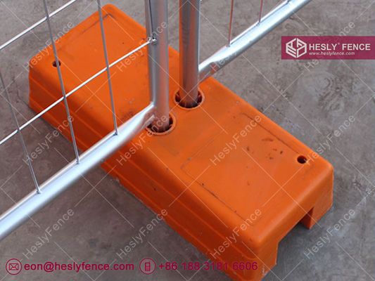 Chine Pieds de clôture temporaire en plastique moulé par injection de couleur orange | Fournisseur de pieds de clôture temporaire en Chine fournisseur