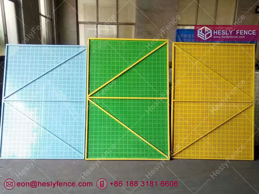 Chine Filet de sécurité en acier pour échafaudage | Maille métallique perforée | Épaisseur 0,4 mm | 1,2 x 1,8 m | Bleu | Usine HESLY Chine fournisseur