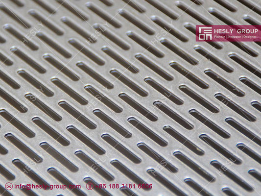 Chine Plaque métallique perforée | Motif de fentes | Trou carré | épaisseur 2 mm | galvanisé | Usine Hesly Metal Mesh Chine fournisseur