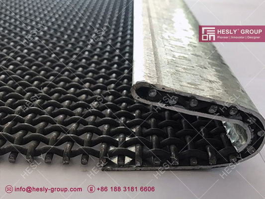 Chine Grille vibrante | épaisseur de fil 6,0 mm | trou carré 20x20 mm | crochet de bord | Hesly Metal Mesh, Chine fournisseur