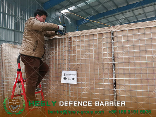 Chine Barrière défensive militaire HESLY | hauteur 2,21m | largeur 1,52m | épaisseur du fil 5,0mm | Vente d'usine HESLY Chine fournisseur