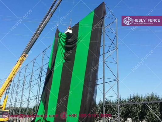 Chine Bâche en PEHD coupe-vent à vendre | 400g/m2 | Vert | Filet anti-poussière | Fournisseur de clôture coupe-vent en Chine fournisseur