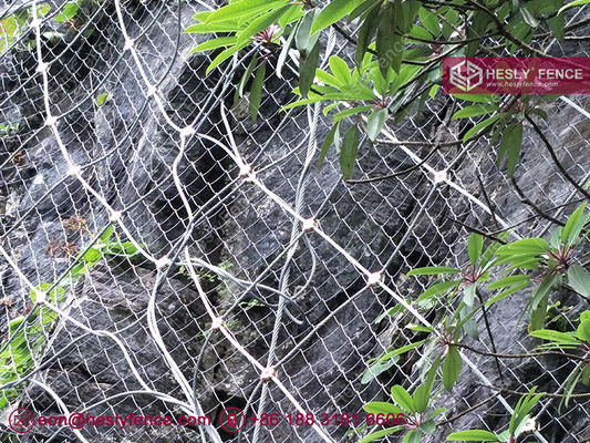 Chine Système de filet de protection active contre les chutes de pierres | maille de câble en acier galvanisé | grille en acier à haute résistance | câble de 8,0 mm | HESLY fournisseur