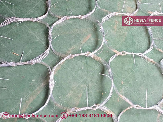 Chine Fil de rasoir MZP 10x10m, diamètre de fil 0,5/0,5/0,8/0,8mm, vente d'usine de fil barbelé HeslyFence Chine fournisseur