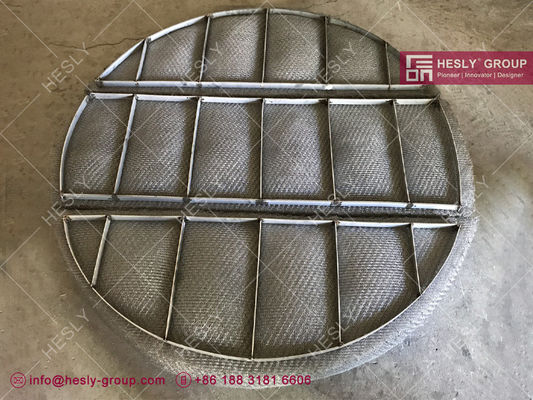 Chine En acier inoxydable 316L Maillage tricoté Demister Pad, O.D2m forme ronde, Ventes d'usine Chine HESLY fournisseur