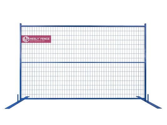 Chine Clôture temporaire en maille portable de 6 pieds X 9,5 pieds de couleur bleue | Usine de clôtures temporaires portables de Chine fournisseur