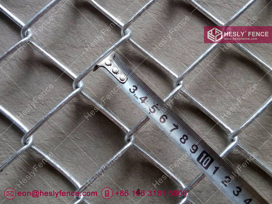 Chine fil de calibre 8, maille de diamant de 2 pouces, clôture à mailles de chaîne | Clôture de sécurité anti-intrusion à mailles de chaîne avec poteau en V fournisseur
