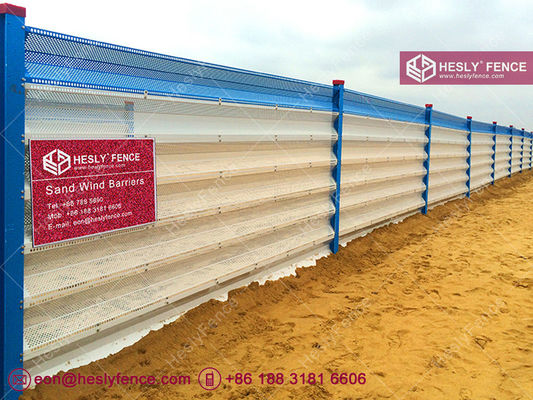 Chine Pare-vent perforé | Taux d'ouverture de 30% | Revêtement en poudre bleu - HeslyFence fournisseur