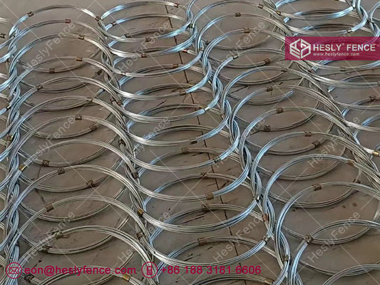Anneau en acier haute résistance pour système de protection contre les chutes de pierres | Diamètre de l'anneau 300 mm | Fil de 3,0 mm x 12 torons - HeslyFence fournisseur