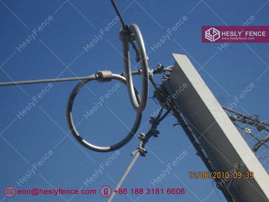 250KJ, système de protection contre les chutes de roches passives de 4m de haut, revêtu de galvanisation, filet de corde de 4x5m, vente directe d'usine en Chine fournisseur