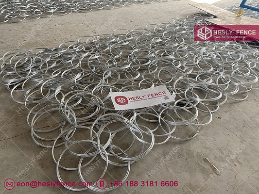 HESLY Draperie de protection contre les chutes de pierres | Filet à anneaux en acier | Système de treillis de protection active des pentes | Fil d'acier à haute résistance - Chine fournisseur