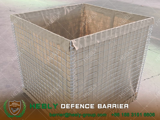 Mur de soutènement défensif en Chine | Cages gabions doublées de géotextile | Cadre en treillis métallique galvanisé fournisseur