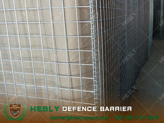 Barrières défensives gabions militaires récupérables | 1m x 1m x 1m fournisseur