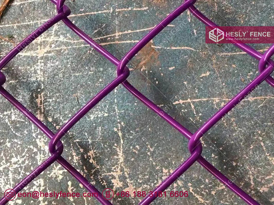 HESLY Grillage de clôture en maille de chaîne | Trou losange 60X60mm | Fil de chaîne enduit de PVC | Ventes d'usine de clôtures Hesly Chine fournisseur