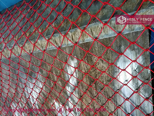 HESLY Grillage de clôture en maille de chaîne | Trou losange 60X60mm | Fil de chaîne enduit de PVC | Ventes d'usine de clôtures Hesly Chine fournisseur