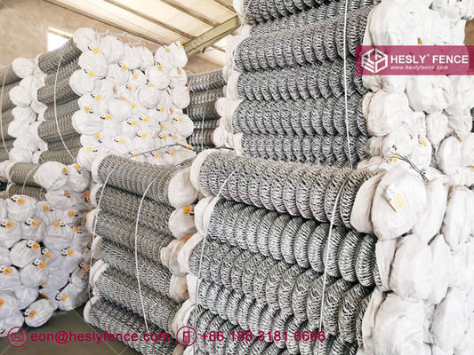 Grillage de chaîne de liaison de la Chine | ouverture de maille de 55x55mm | fil d'acier de 4,0 mm - Hesly Fence, Chine fournisseur