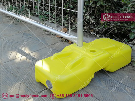 Panneaux de clôture temporaire standard HeslyFence 2.1X2.4m | Revêtement galvanisé de 42 µm | Pieds en plastique bleus | Chine fournisseur
