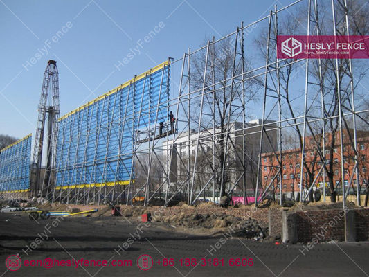 Panneaux brise-vent perforés à double pic pour le contrôle du vent et de la poussière | largeur 900 mm | longueur 5 m - HeslyFence, Chine fournisseur