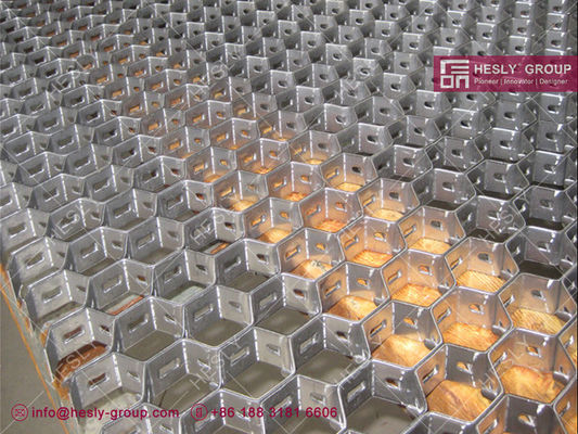 SS304 grille métallique hexagonale. Mexique Hex métal pour revêtement de four réfractaire, 14 ga d'épaisseur, 1 "de profondeur, 1-7/8" trou hexagonal fournisseur