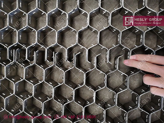 En acier inoxydable 310 maillage hexagonal avec lances 1 ¢ et 3⁄4 ¢ d'épaisseur fournisseur