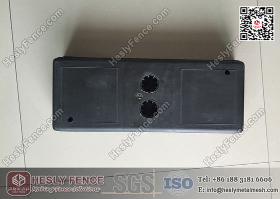 Pieds/Blocs de clôture temporaire en plastique moulé par injection de couleur noire (fournisseur chinois) fournisseur