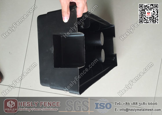 Pieds/Blocs de clôture temporaire en plastique moulé par injection de couleur noire (fournisseur chinois) fournisseur