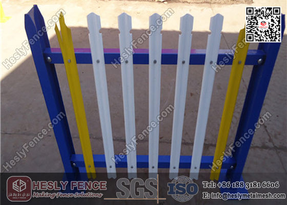 "W" section pâle clôture de palissade en acier avec revêtement en poudre fournisseur chinois fournisseur