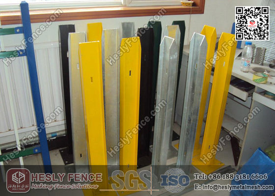 "W" section pâle clôture de palissade en acier avec revêtement en poudre fournisseur chinois fournisseur