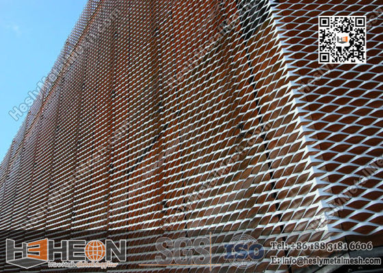 Façade de maillage métallique étendu en aluminium fournisseur