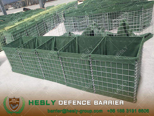 1X1X1m Barrière Défensive Militaire en Grillage Soudé | Usine de Barrières Bastion HESLY Chine fournisseur