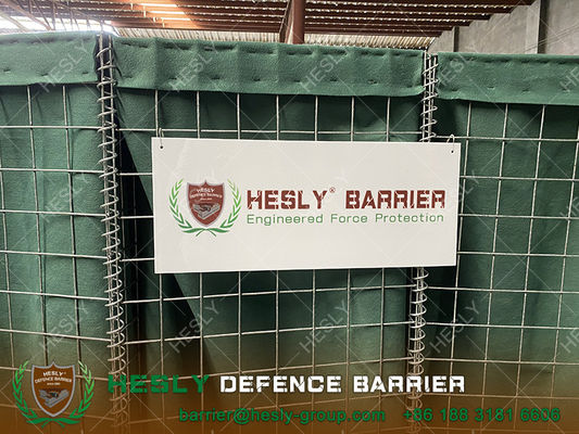 1X1X1m Barrière Défensive Militaire en Grillage Soudé | Usine de Barrières Bastion HESLY Chine fournisseur