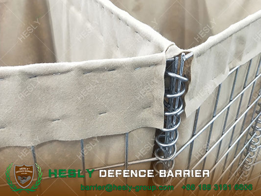 Barrières défensives HESLY MDB10 hauteur 2,21m épaisseur de fil 5,0mm trou carré 3x3 brun géotextile HESLY Barrier fournisseur