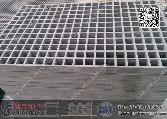Couleur grise 38X38mm grille en fibre de verre fournisseur