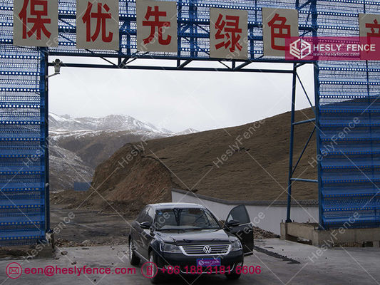 Panneau anti-vent à double sommet Système de clôture de contrôle du vent et de la poussière hauteur 9m - Ventes d'usine en Chine fournisseur