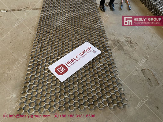 Grille métallique hexagonale type H SS304 calibre 14 de 50 mm | Grille métallique hexagonale USA pour revêtement de four réfractaire fournisseur