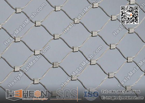 Manchon SS316L en acier inoxydable pour câble métallique | Usine de treillis métallique décoratif en Chine fournisseur