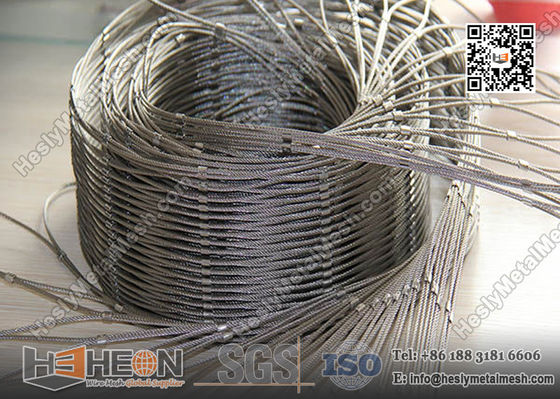 Manchon SS316L en acier inoxydable pour câble métallique | Usine de treillis métallique décoratif en Chine fournisseur