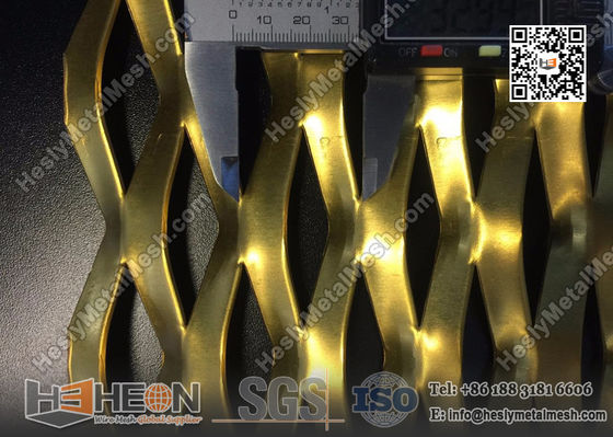 Couche d'oxyde en aluminium Mesh métallique étendu pour la façade du bâtiment fournisseur