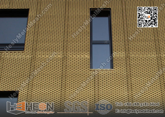 Couche d'oxyde en aluminium Mesh métallique étendu pour la façade du bâtiment fournisseur