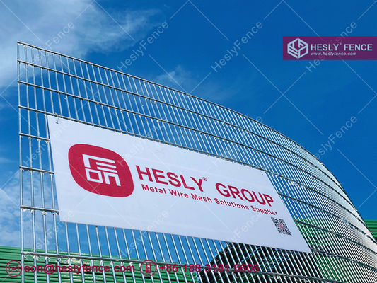 358 panneaux de grillage soudé | Anti-escalade | Anti-coupure | Clôture galvanisée | Usine HeslyFence Chine fournisseur