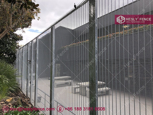358 panneaux de grillage soudé | Anti-escalade | Anti-coupure | Clôture galvanisée | Usine HeslyFence Chine fournisseur