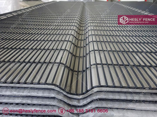 Clôture de haute sécurité anti-escalade | Couleur vert RAL6005 | Fabricant chinois fournisseur