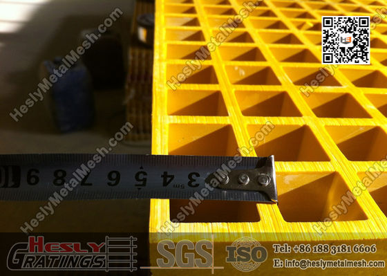 Grille moulée en plastique renforcé de fibre de verre de 1,22 X 3,44 m | Certifiée ABS fournisseur