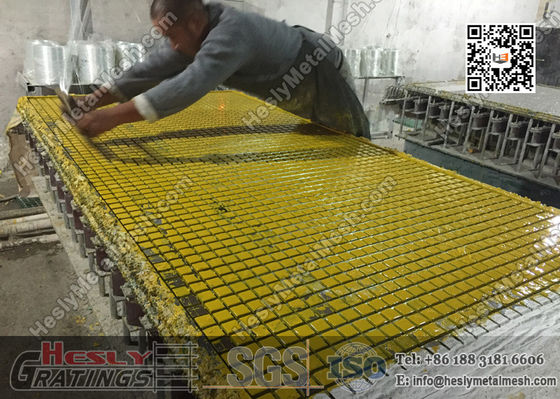 Grille moulée en plastique renforcé de fibre de verre de 1,22 X 3,44 m | Certifiée ABS fournisseur