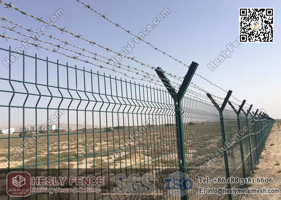 3La clôture de l' aéroport de Chine avec une bobine de rasoir et du fil barbelé. fournisseur