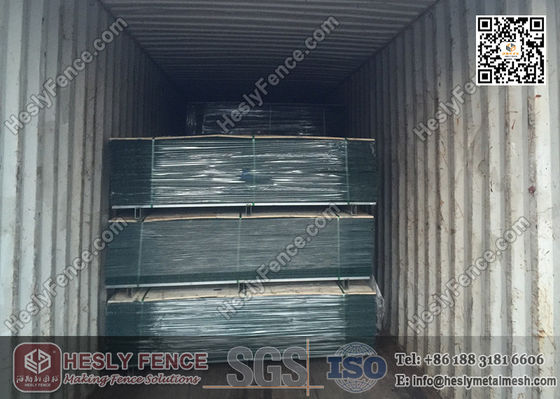 Panneaux de clôture en treillis soudé de sécurité de 2,0 m de hauteur X 2,5 m de largeur avec revêtement PVC de couleur verte fournisseur